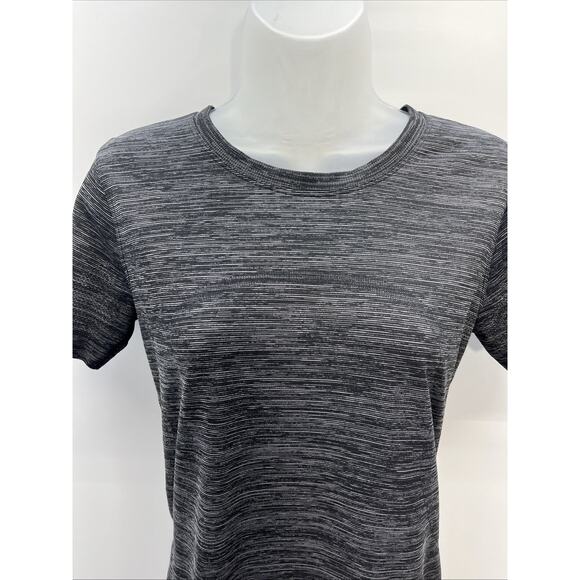 Lululemon Long Distance Short Sleeve Heathered Black First Release Tee T-Shirt 6 - Picture 2 of 8